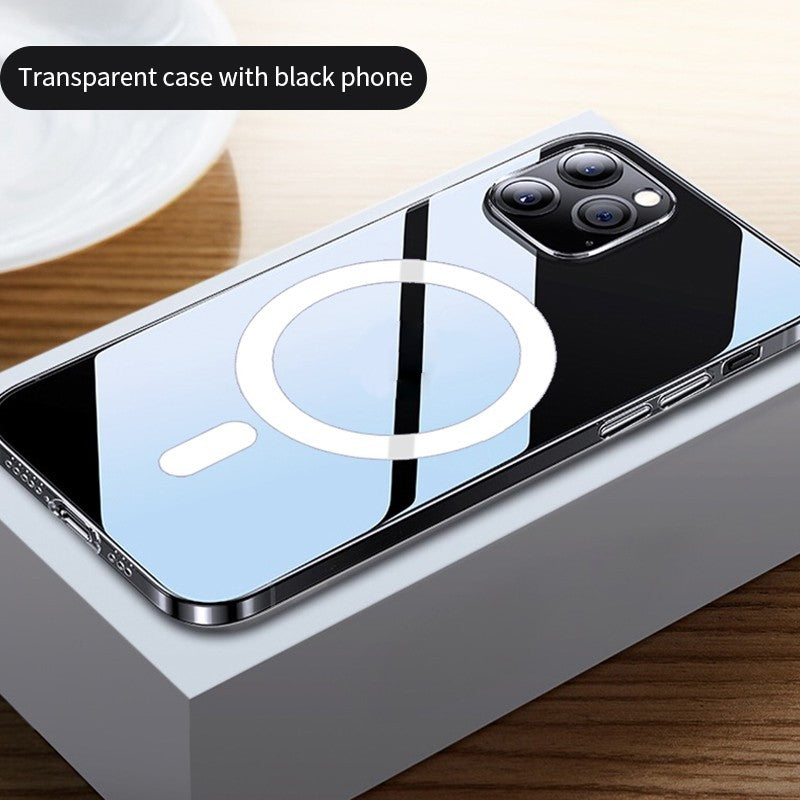 Magnetic Phone Case Anti-drop Transparent Protective Cover