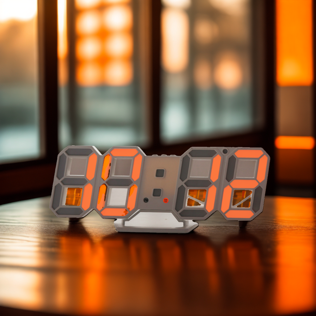 3D LED Wall Digital Clock