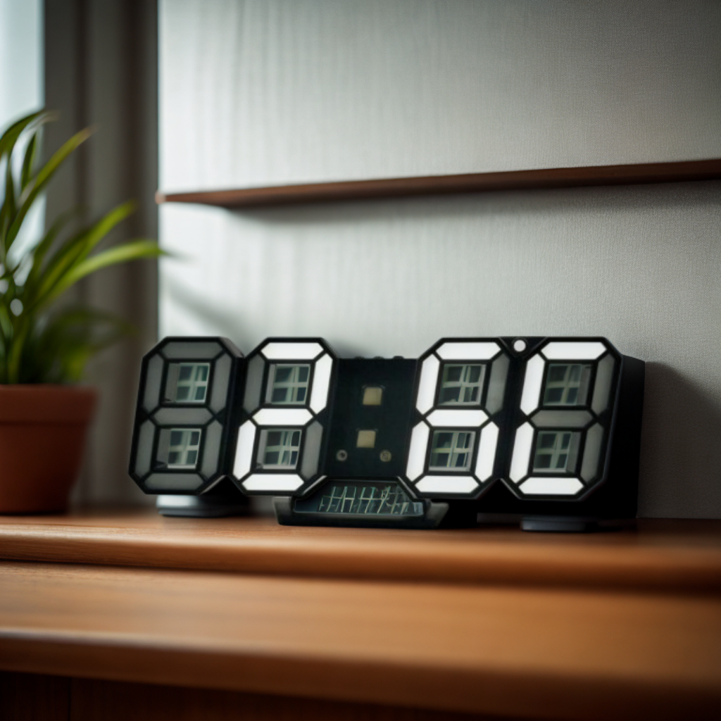 3D LED Wall Digital Clock