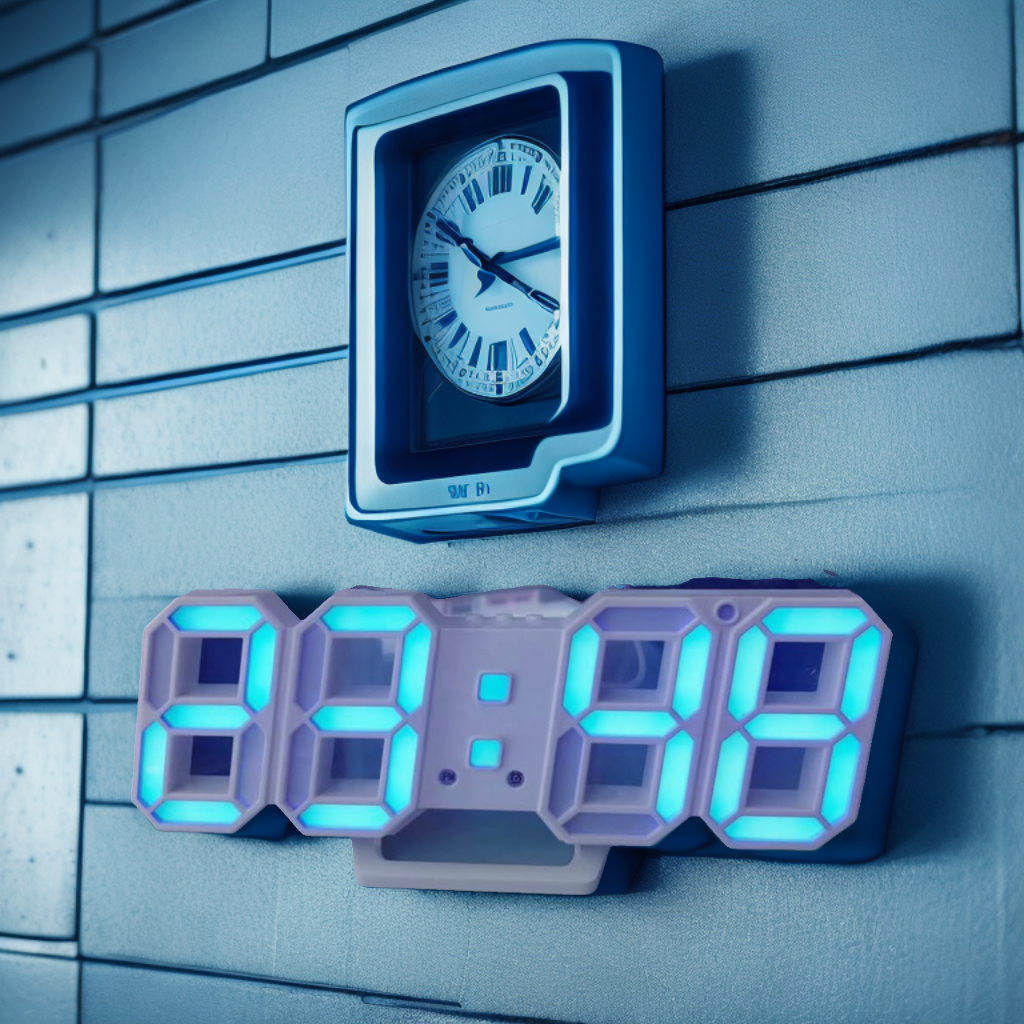 3D LED Wall Digital Clock